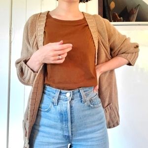 Beige Chunky Cardigan